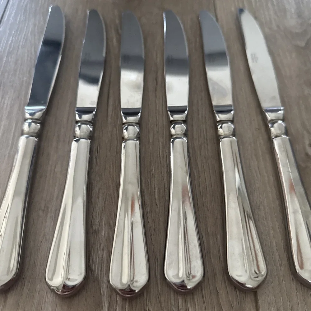 New Mikasa FRENCH‎ COUNTRYSIDE Set of 6 Dinner Knives 18/10 Stainless (9 1/4